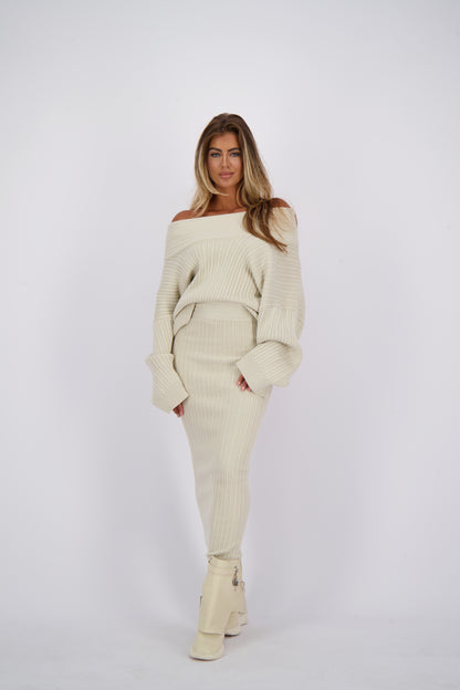 Reinders Kourtney Knit Sweater Creme