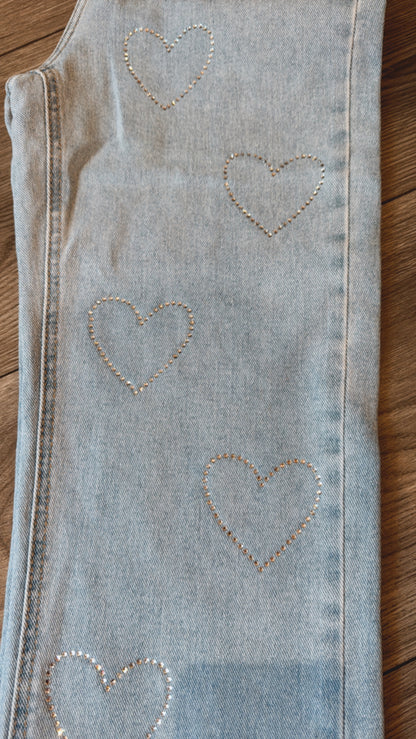 Jeans Strass Heart