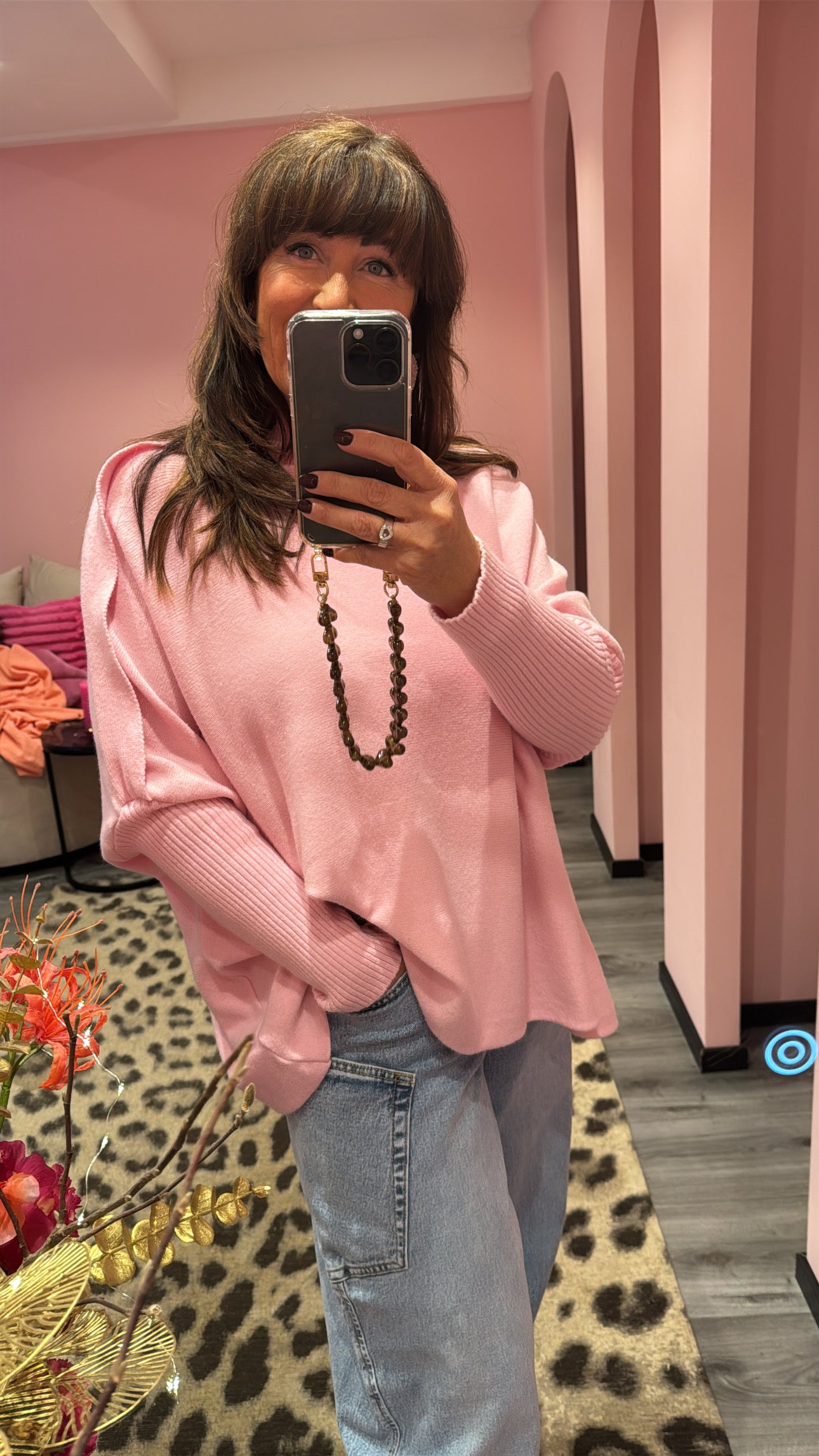 Loose Fit Sweater Pink