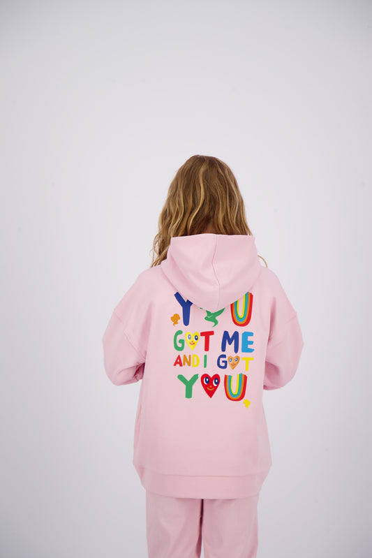 I Got you Hoodie - Reinders - Kids - Baby Pink