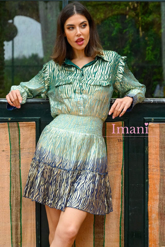 Gold&amp;Silver Aby dress Green 