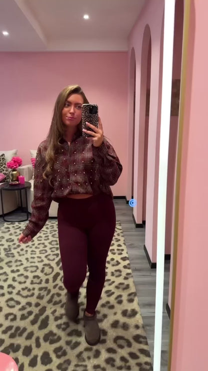 Soft Fleece Legging Bordeaux