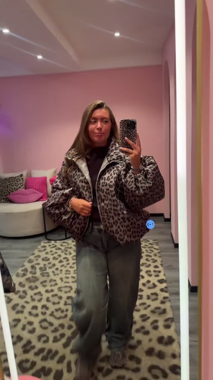 Lola Leopard Puffer Jacket