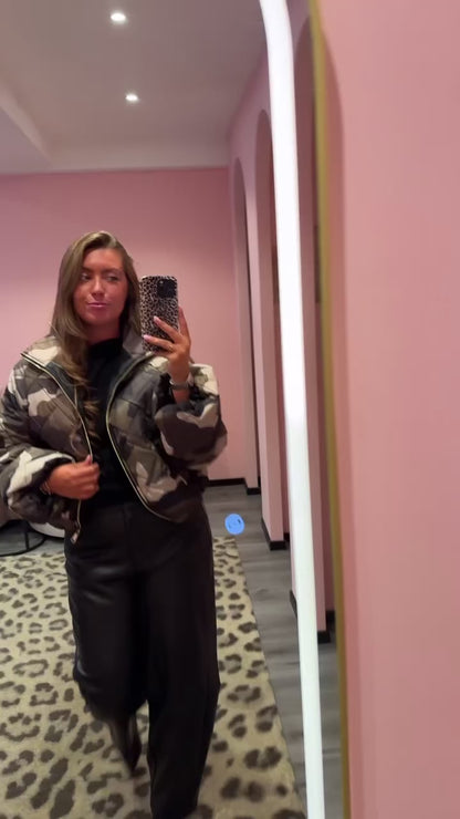 Luna Camo Puffer Jacket