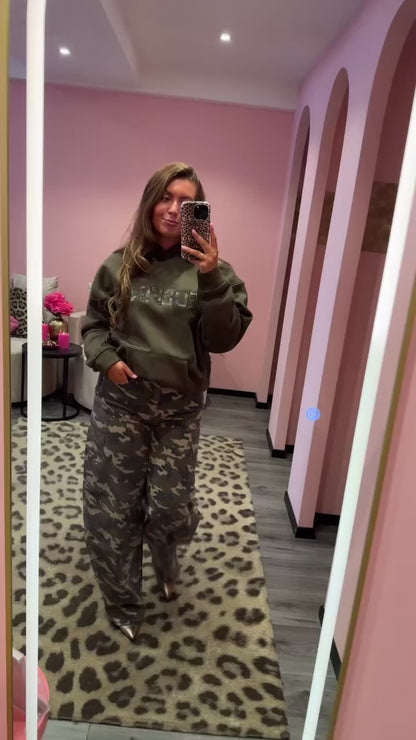 Redefined Camo Hoodie Army Groen
