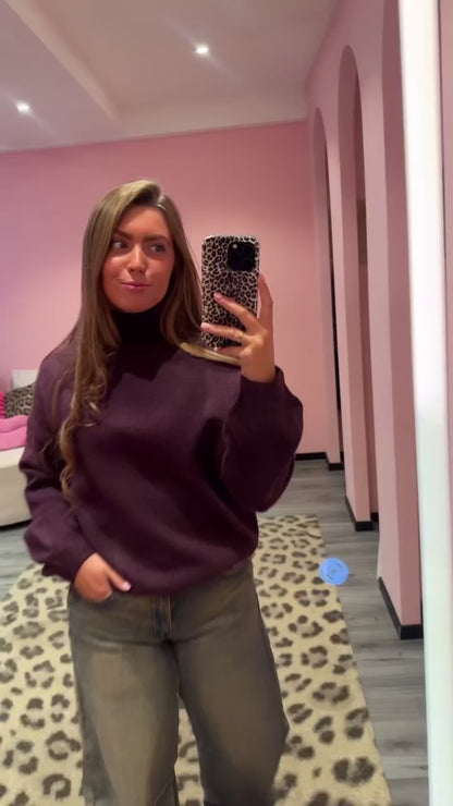 The Everyday Knit Aubergine