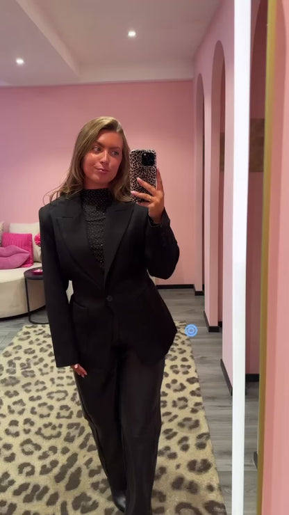 Tailored Blazer Zwart 8151