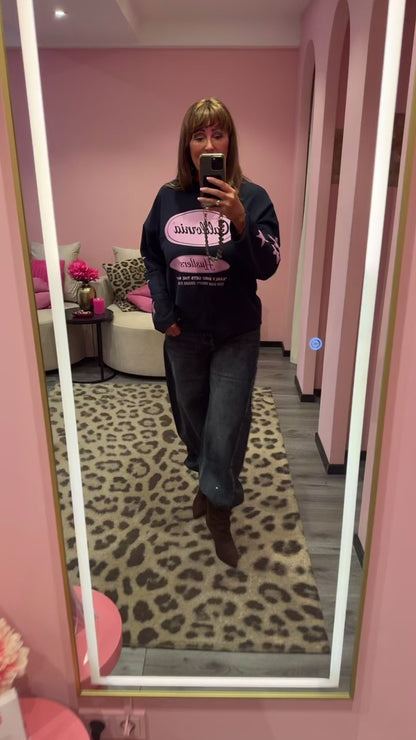 California Star Longsleeve Blauw/Roze