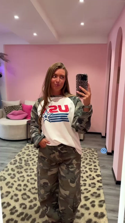 Camouflage Longsleeve USA