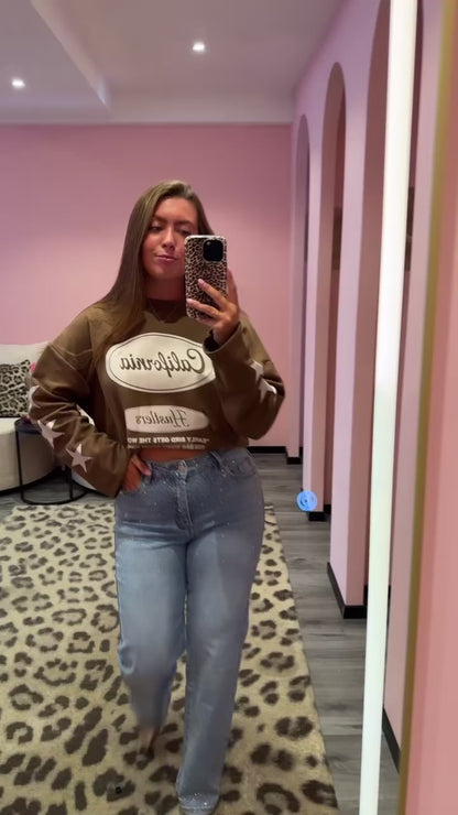 California Star Longsleeve Khaki/Creme