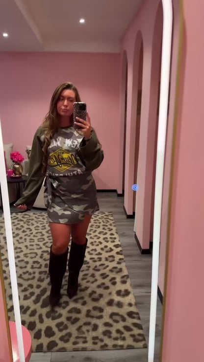Camouflage Overslag Rokje