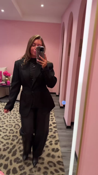 Tailored Blazer Zwart 8151
