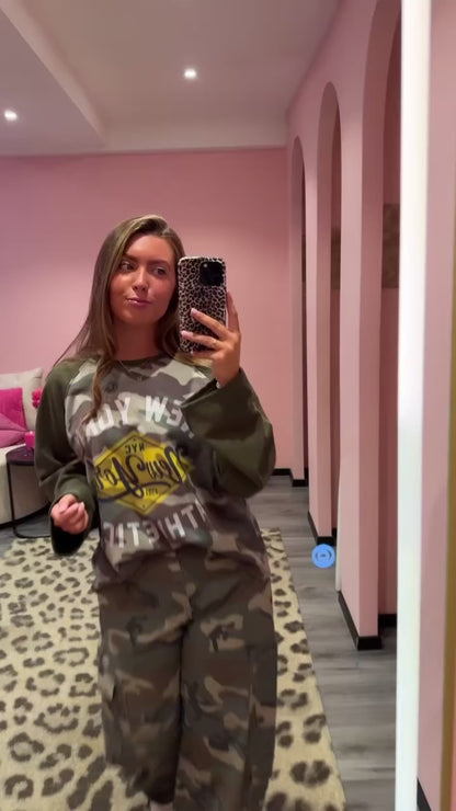 Camouflage Longsleeve New York Army Groen