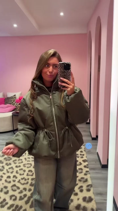 Bowie Puffer Army Groen
