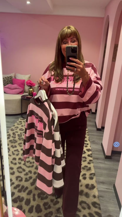 NYC  Longsleeve Bordeaux/Roze