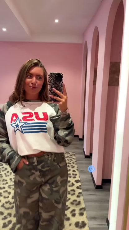Camouflage Longsleeve USA