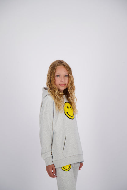 Smiley Hoodie - Reinders - Kids - Light Grey